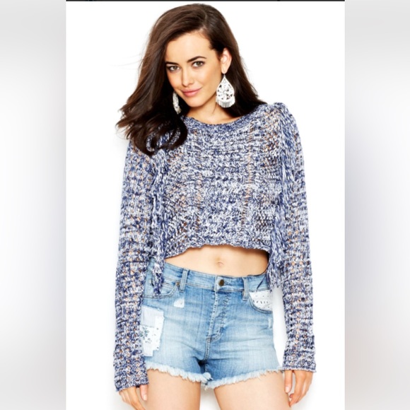 Guess Sweaters - GUESS Crochet Cropped Sweater